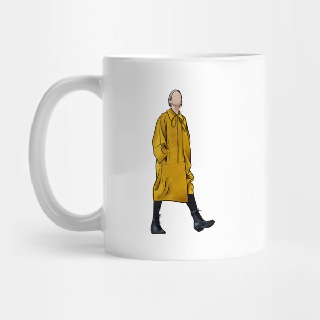 Villanelle - Killing Eve,illustration, poster, wall art, Jodie, Sandra, outfit, fashion, perfume, sorry baby, suit, dress by showmetype